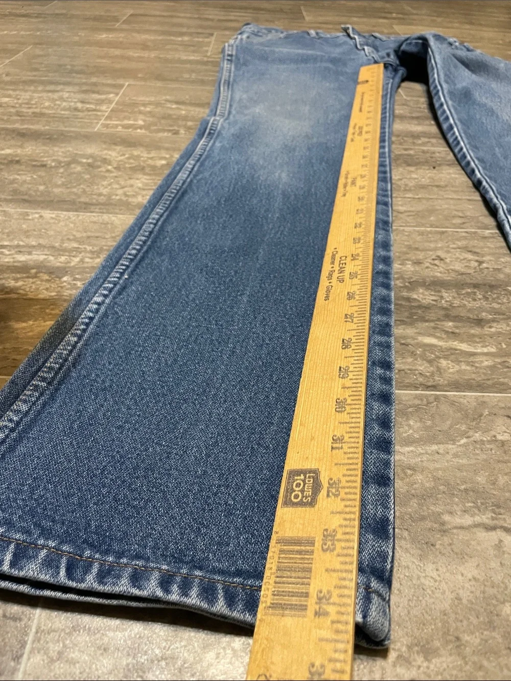 Men's Wrangler Cowboy Cut Slim Fit Jeans Prewashed Indigo 33 x 34 936PWD